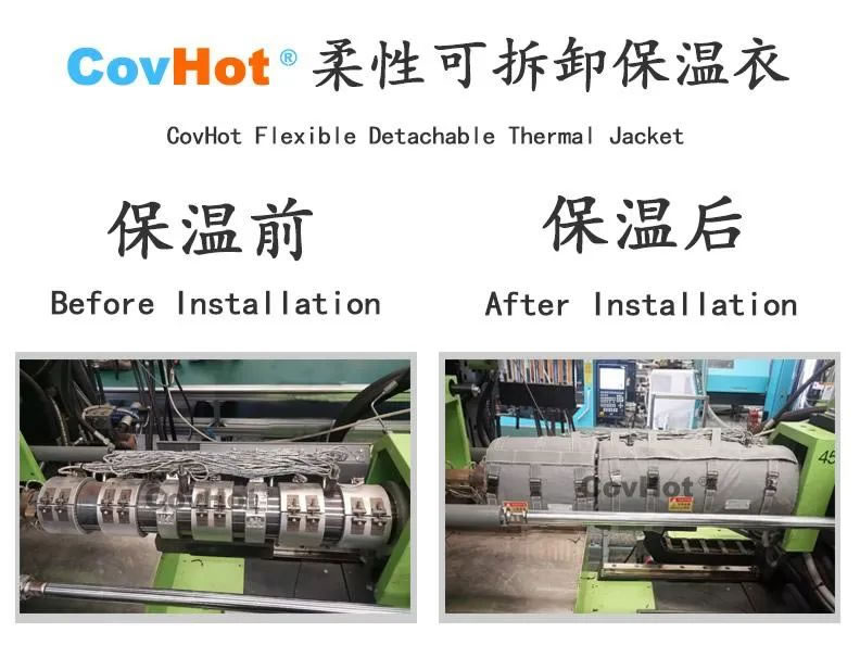 可拆式保溫套，注塑機(jī)節(jié)能利器